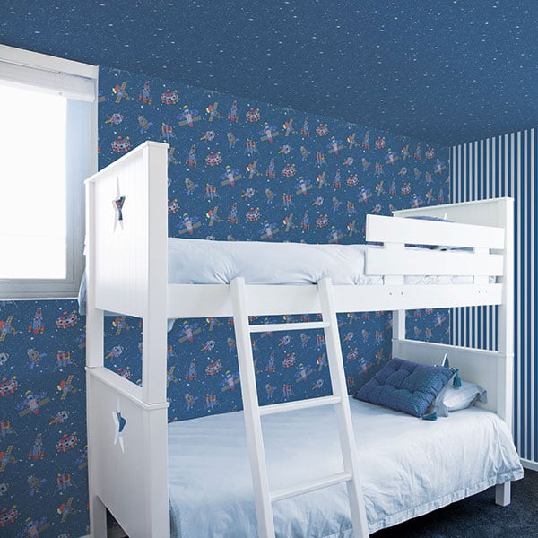 Galerie Wallpaper Product code: G78411R - Tiny Tots 2 Wallpaper Collection - Cobalt Primary Glitter Colours -  