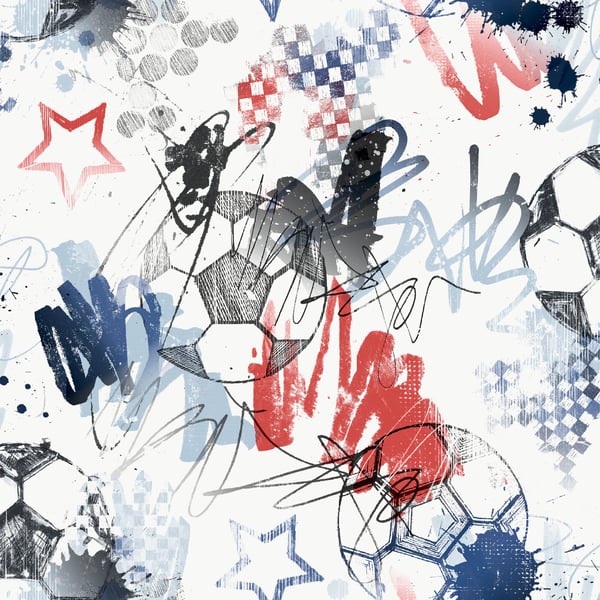 Galerie Wallpaper Product code: G78568 - Kids & Teens Wallpaper Collection - Navy Red Black Orange Colours -  