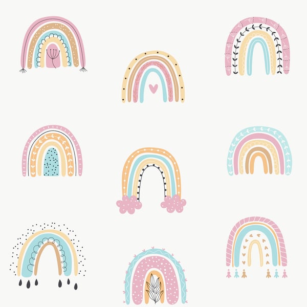 Galerie Wallpaper Product code: G78586 - Kids & Teens Wallpaper Collection - Turquoise Pink Orange Colours -  