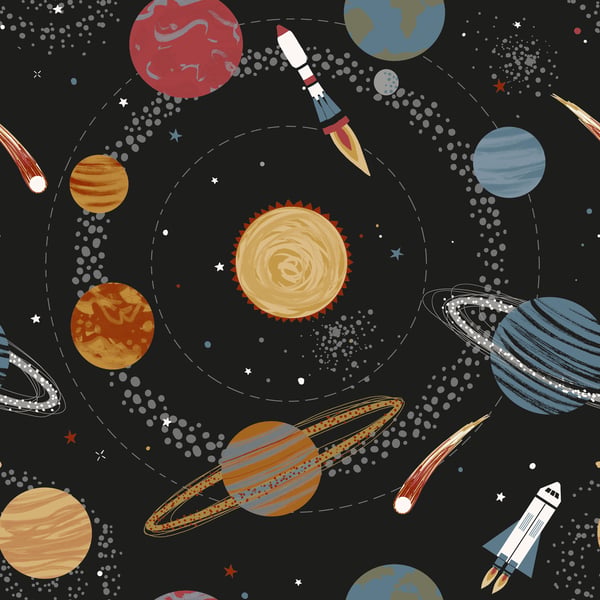 Galerie Wallpaper Product code: G78596 - Kids & Teens Wallpaper Collection - Black Blue Orange Red Metallic Colours -  