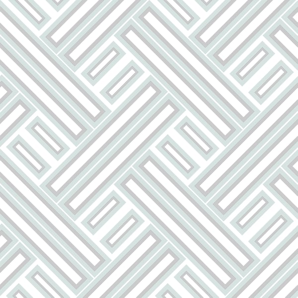 Galerie Wallpaper Product code: GX37605 - Geometrix Wallpaper Collection - Mint Silver Colours -  