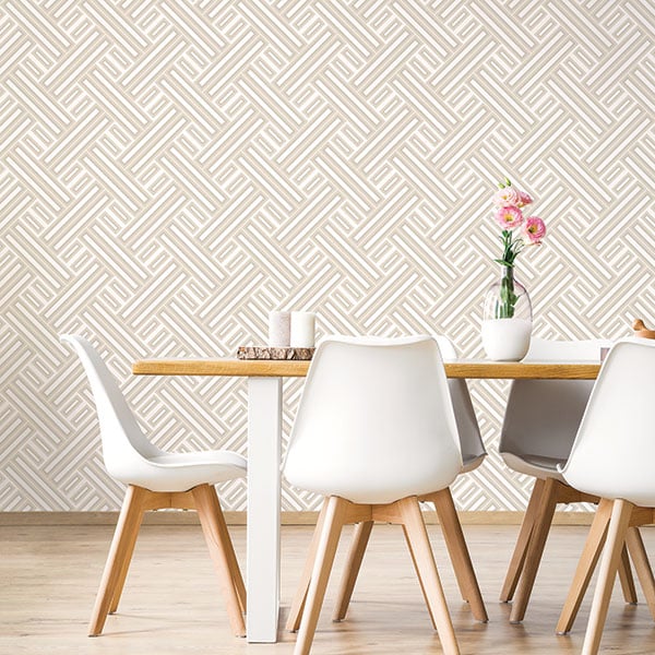 Galerie Wallpaper Product code: GX37606R - Geometrix Wallpaper Collection - Beige Taupe Colours -  