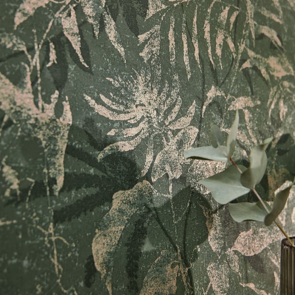 Galerie Wallpaper Product code: HZ62052_2 - Horizon Wallpaper Collection - Green Metallic Colours -  