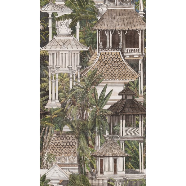 Galerie Wallpaper Product code: HZ62080M - Horizon Wallpaper Collection - Brown Cream Green Colours -  