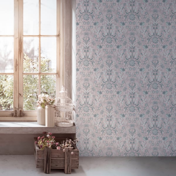 Galerie Wallpaper Product code: MC61000_2 - Maison Charme Wallpaper Collection - Pink, Grey Colours -  