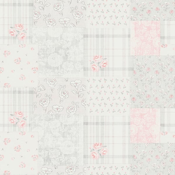 Galerie Wallpaper Product code: MC61047 - Maison Charme Wallpaper Collection - Grey, Pink, White Colours -  