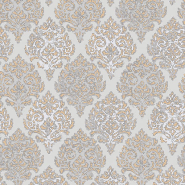 Galerie Wallpaper Product code: MT2035 - Lustre Wallpaper Collection - Rose Gold Colours -  
