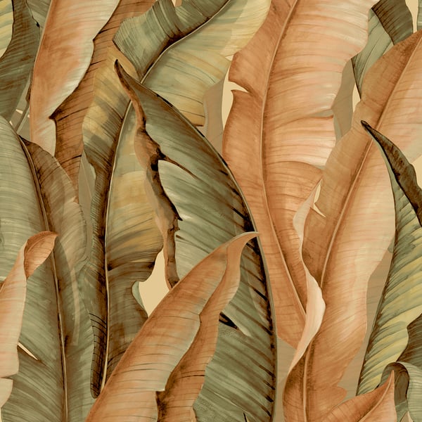 Galerie Wallpaper Product code: NHW1042 - Enchanted Wallpaper Collection - Orange Green Colours -  