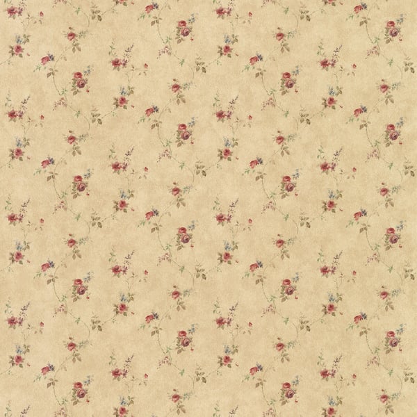 Galerie Wallpaper Product code: PF38119 - Pretty Prints Wallpaper Collection - Dk. Beige, Red, Green, Blue Colours -  