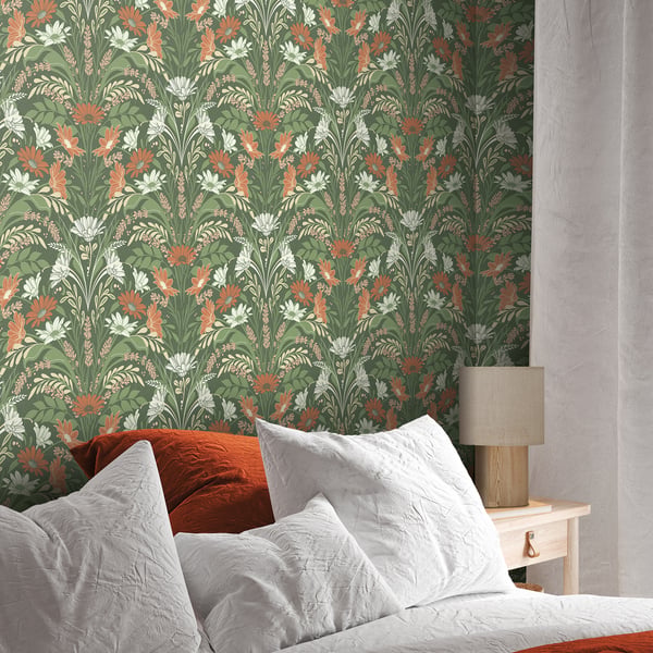 Galerie Wallpaper Product code: S24117R - Sommarang 2 Wallpaper Collection - Green Colours -  