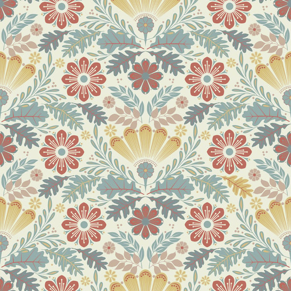 Galerie Wallpaper Product code: S24121 - Sommarang 2 Wallpaper Collection - Yellow, red, blue Colours -  