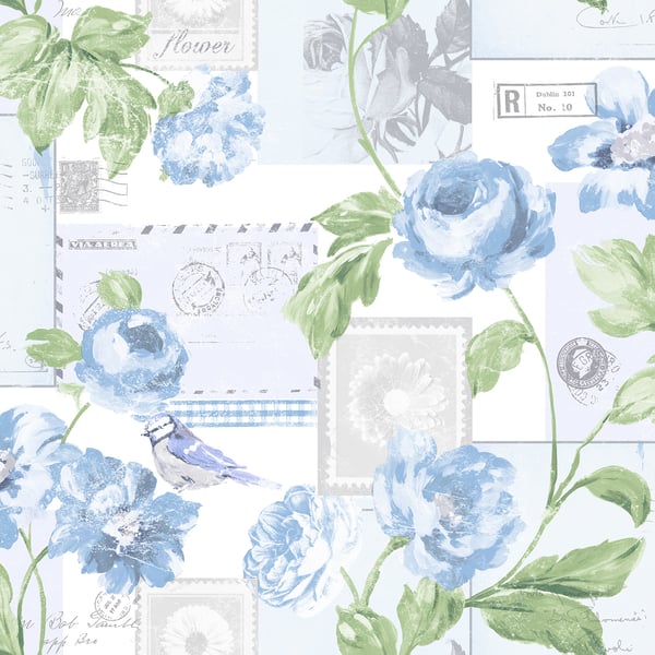 Galerie Wallpaper Product code: S45203 - Country Cottage Wallpaper Collection - Blue Colours -  
