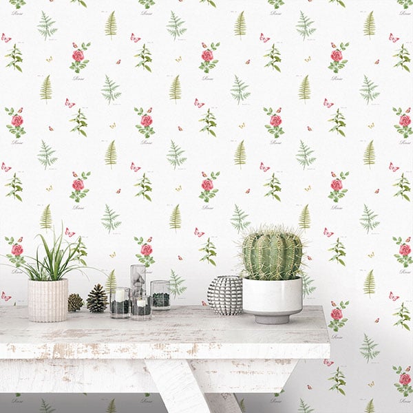 Galerie Wallpaper Product code: S45208R - Country Cottage Wallpaper Collection - Red Green Colours -  