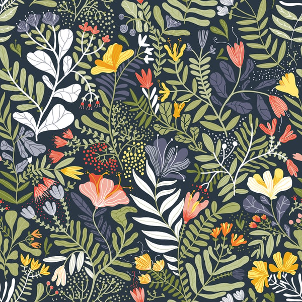 Galerie Wallpaper Product code: S55010 - Sommarang Wallpaper Collection - Blue Multi-coloured Colours -  