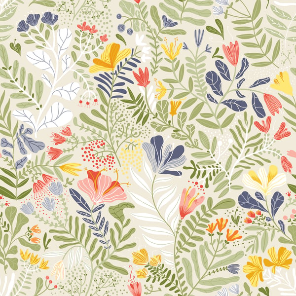 Galerie Wallpaper Product code: S55011 - Sommarang Wallpaper Collection - Green Multi-coloured Colours -  