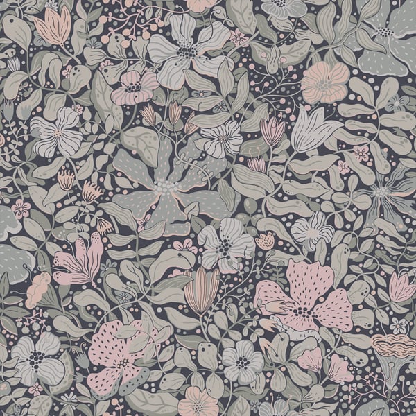 Galerie Wallpaper Product code: S63021 - Sommarang 2 Wallpaper Collection - Dark blue Colours -  