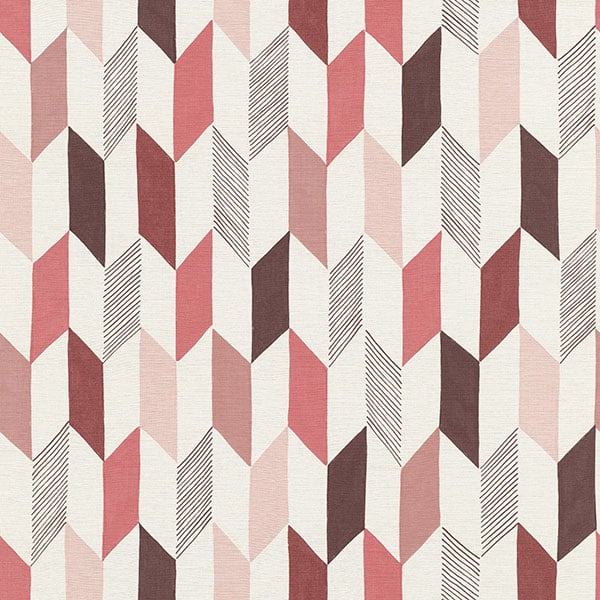 Galerie Wallpaper Product code: SK21112 - Skandinavia 2 Wallpaper Collection - Red Pink Burgandy Cream Colours -  