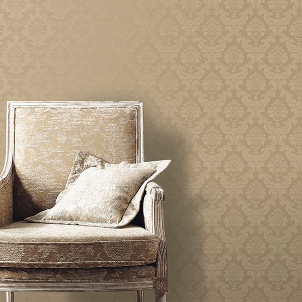 Galerie Wallpaper Product code: SK34755R - Simply Silks 3 Wallpaper Collection - Brushed Metallic Gold Colours -  