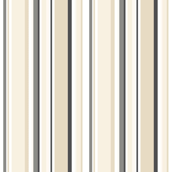 Galerie Wallpaper Product code: ST36910 - Simply Stripes 3 Wallpaper Collection - Black Tan Colours -  
