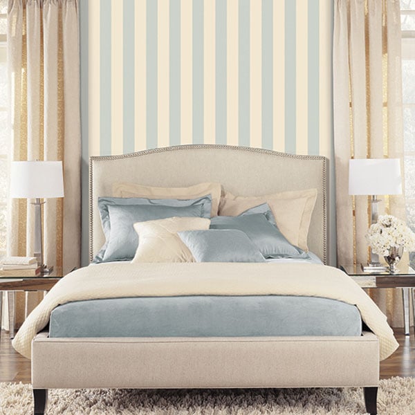 Galerie Wallpaper Product code: SY33916R - Simply Stripes 2 Wallpaper Collection - Light Beige Light Blue Colours -  