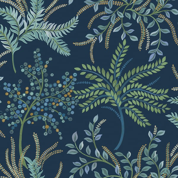 Galerie Wallpaper Product code: TJ40412 - Mulberry Tree Wallpaper Collection - Blue Colours -  