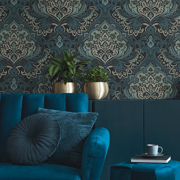 Galerie Wallpaper Product code: TJ40712_2 - Mulberry Tree Wallpaper Collection - Blue Colours -  
