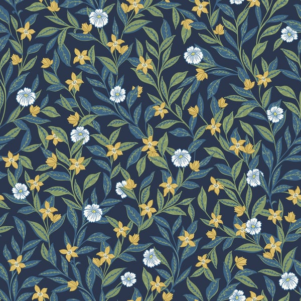Galerie Wallpaper Product code: TJ40822 - Mulberry Tree Wallpaper Collection - Blue Colours -  