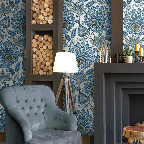 Galerie Wallpaper Product code: TJ41002_2 - Mulberry Tree Wallpaper Collection - Blue Colours -  
