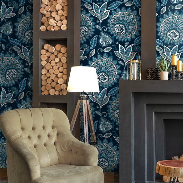 Galerie Wallpaper Product code: TJ41012_2 - Mulberry Tree Wallpaper Collection - Blue Colours -  