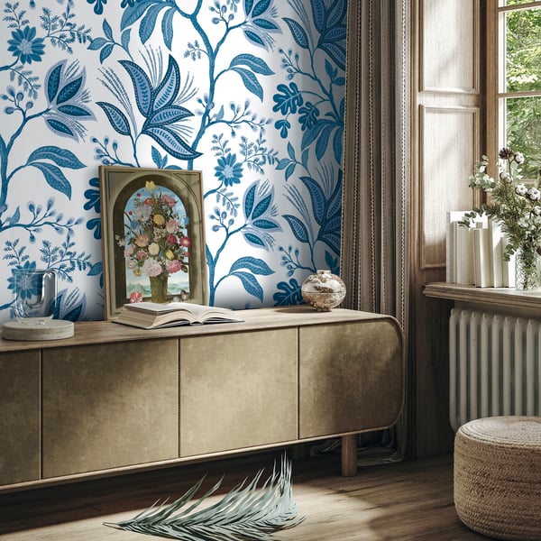 Galerie Wallpaper Product code: TJ41102_2 - Mulberry Tree Wallpaper Collection - Blue Colours -  