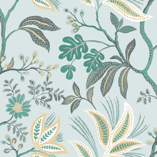Galerie Wallpaper Product code: TJ41104 - Mulberry Tree Wallpaper Collection - Blue Colours -  