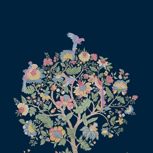 Galerie Wallpaper Product code: TJ41402M - Mulberry Tree Wallpaper Collection - Blue Colours -  