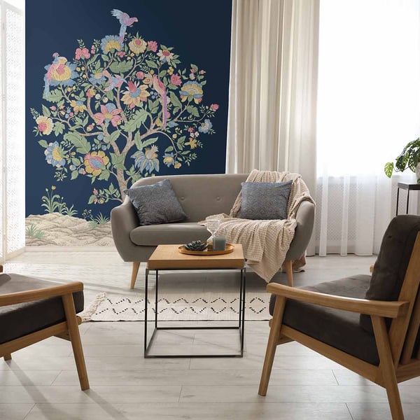 Galerie Wallpaper Product code: TJ41402M_2 - Mulberry Tree Wallpaper Collection - Blue Colours -  
