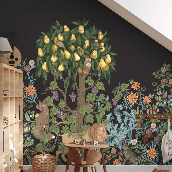 Galerie Wallpaper Product code: TJ41500M_2 - Mulberry Tree Wallpaper Collection - Black Colours -  