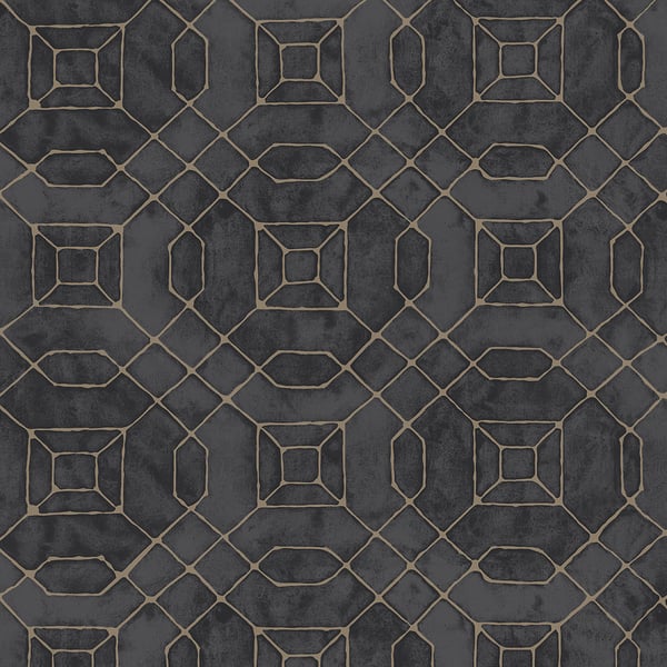 Galerie Wallpaper Product code: W78218 - Metallic Fx Wallpaper Collection - Black Gold Colours -  