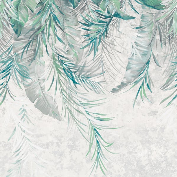 Galerie Wallpaper Product code: WH45189M_3 - Welcome Home Murals Wallpaper Collection - Blue, Grey, Green Colours -  