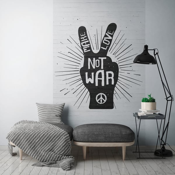 Galerie Wallpaper Product code: WH45198M_2 - Welcome Home Murals Wallpaper Collection - Black, White Colours -  