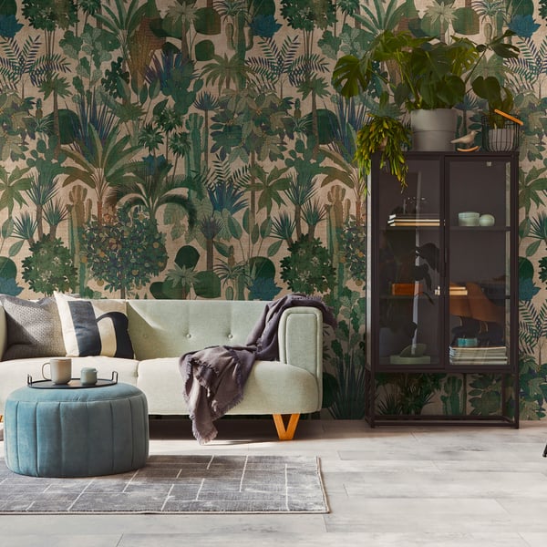 Galerie Wallpaper Product code: WH45230M_2 - Welcome Home Murals Wallpaper Collection - Beige, Blue, Green Colours -  