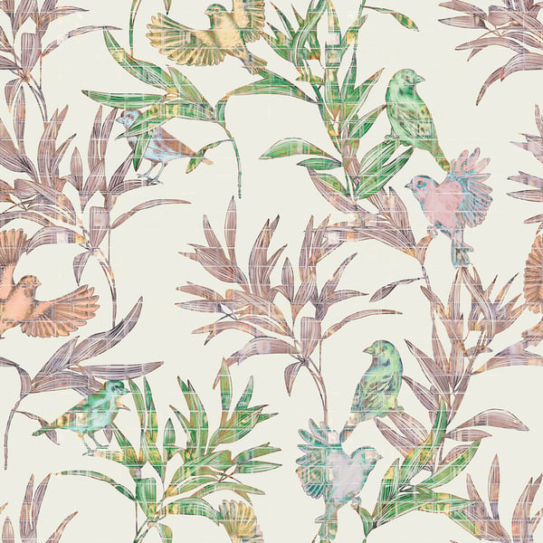 Galerie Wallpaper Product code: WH45245M_3 - Welcome Home Murals Wallpaper Collection - Multi-coloured, Cream, Pink Colours -  