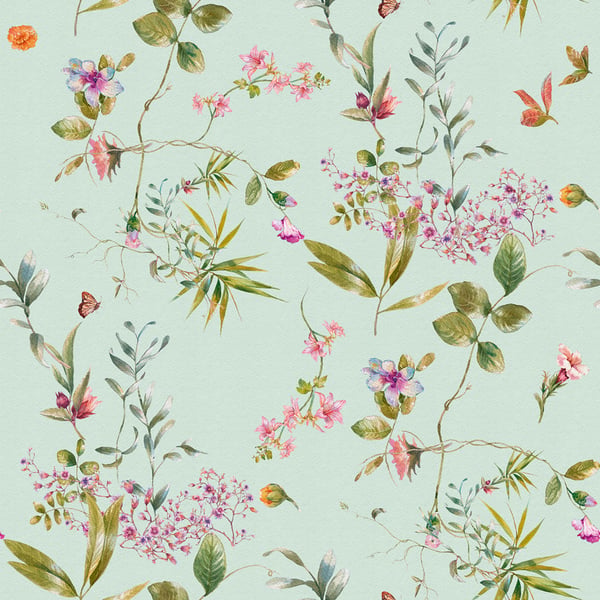 Galerie Wallpaper Product code: WH45247M_3 - Welcome Home Murals Wallpaper Collection - Blue, Multi-colour, Green Colours -  