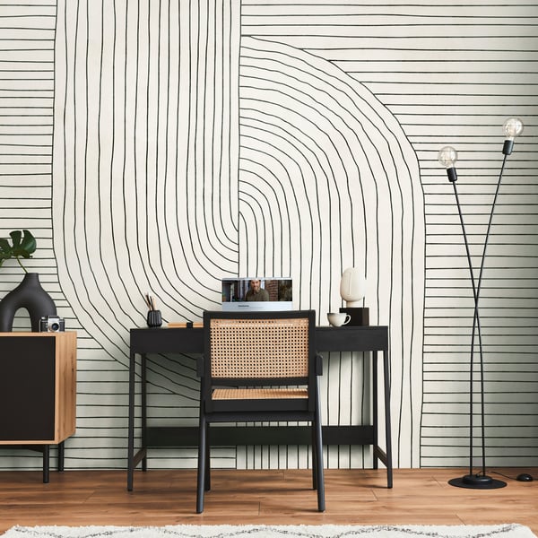 Galerie Wallpaper Product code: WH45260M_2 - Welcome Home Murals Wallpaper Collection - Beige, Cream, Black Colours -  