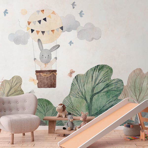 Galerie Wallpaper Product code: WH45270M_2 - Welcome Home Murals Wallpaper Collection - Multi-coloured, White Colours -  