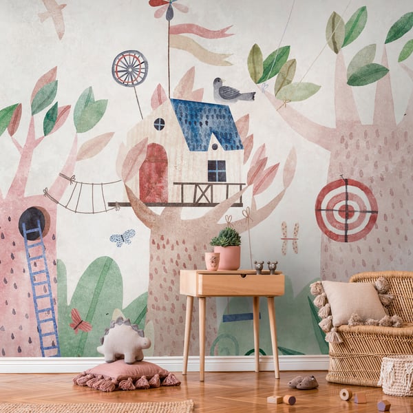 Galerie Wallpaper Product code: WH45271M_2 - Welcome Home Murals Wallpaper Collection - Multi-coloured, White Colours -  