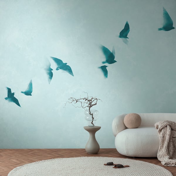Galerie Wallpaper Product code: WH45285M_2 - Welcome Home Murals Wallpaper Collection - Blue Colours -  