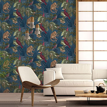 Galerie Wallcoverings Product Code 18503 - Into The Wild Wallpaper Collection - Blue Colours -  