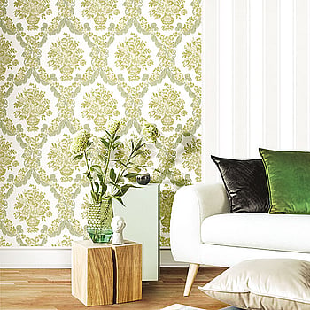 Galerie Wallcoverings Product Code 23625 - Italian Classics 4 Wallpaper Collection - Green Gold Colours -  