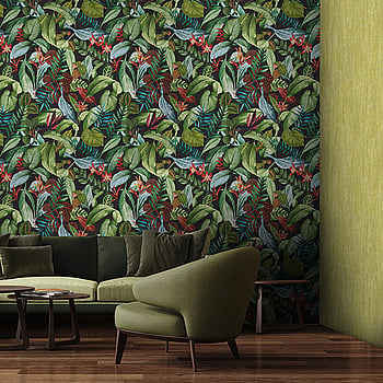 Galerie Wallcoverings Product Code 26742 - Tropical Wallpaper Collection - Pineapple Colours -  
