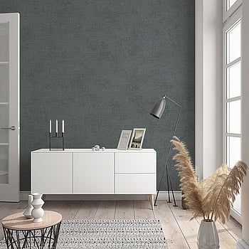 Galerie Wallcoverings Product Code 32406 - Flora Wallpaper Collection - Anthracite Colours -  