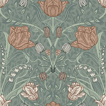 Galerie Wallcoverings Product Code 33010 - Apelviken 2 Wallpaper Collection - Green Orange Colours -  