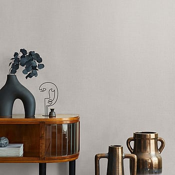 Galerie Wallcoverings Product Code 35747 - Boho Fine Linen Wallpaper Collection - Beige, Grey Colours -  